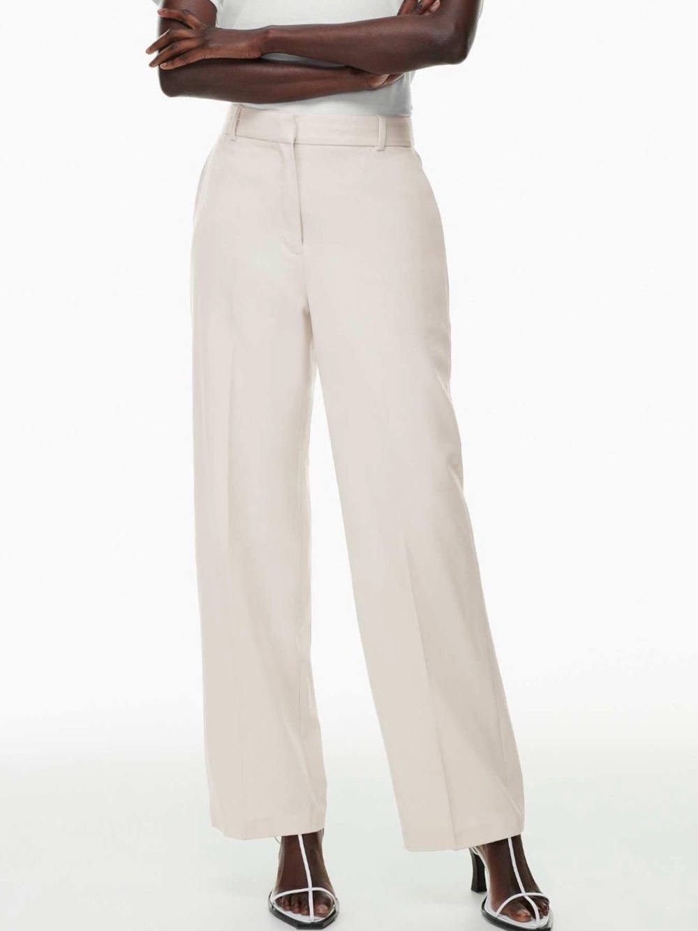 Aritzia Babaton Agency Pant City Wool Cream Size 8